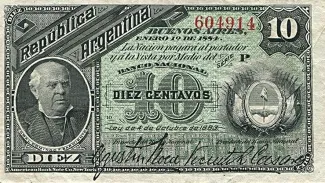 Argentina 10 Centavos, 1884 image