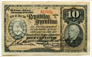 Argentina 10 Centavos, 1895 image