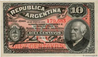 Argentina 10 Centavos, 1895 image
