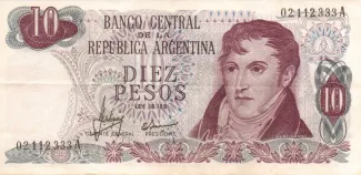 Argentina 10 Pesos, 1973 image
