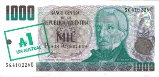 Argentina 1 Austral, 1985 image