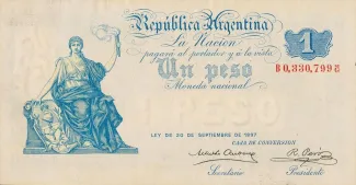 Argentina 1 Peso, 1900 image
