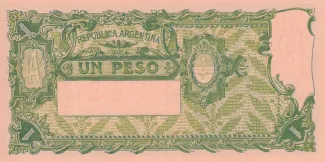 Argentina 1 Peso, 1908-1944 reverse