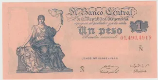 Argentina 1 Peso, 1951 image