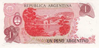 Argentina 1 Peso, 1983-1984 reverse