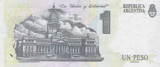 Argentina 1 Peso, 1992-1994 reverse