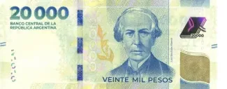 Argentina 20.000 Pesos, 2024 obverse