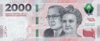 Argentina 2.000 Pesos, 2023-2024 obverse