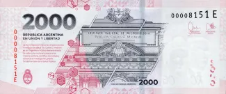 Argentina 2.000 Pesos, 2023-2024 reverse