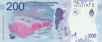 Argentina 200 Pesos, 2016-2021 reverse