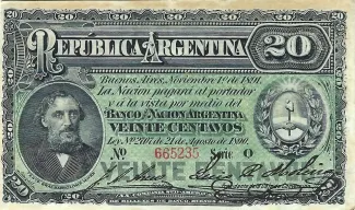 Argentina 20 Centavos, 1894 image