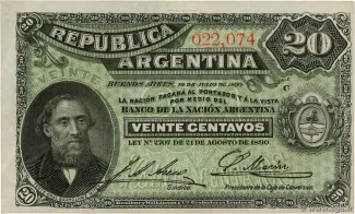 Argentina 20 Centavos, 1895 image