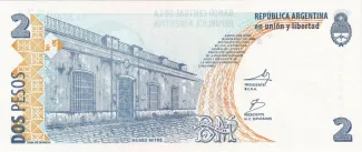 Argentina 2 Pesos, 2002-2014 reverse