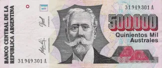 Argentina 500.000 Australes, 1991 image