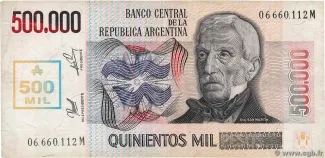 Argentina 500.000 Australes, 1990 image