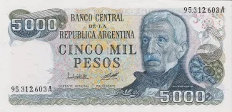 Argentina 5.000 Pesos, 1982 image