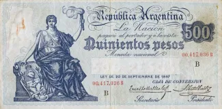 Argentina 500 Pesos, 1935 image