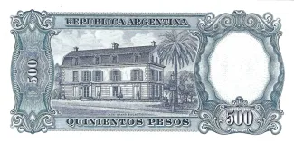 Argentina 500 Pesos, 1964-1969 reverse