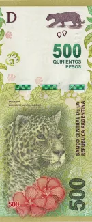 Argentina 500 Pesos, 2016-2022 obverse