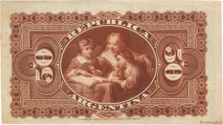 Argentina 50 Centavos, 1884 reverse