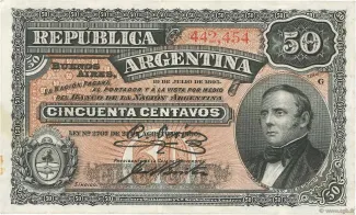 Argentina 50 Centavos, 1897 image