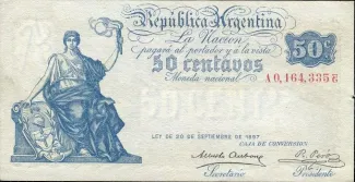 Argentina 50 Centavos, 1900 image