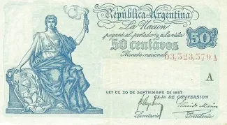 Argentina 50 Centavos, 1924 image