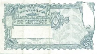 Argentina 50 Centavos, 1922-1926 reverse