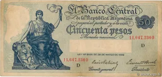 Argentina 50 Pesos, 1936 image