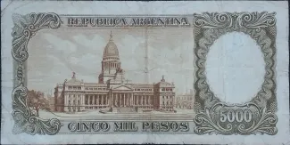 Argentina 50 Pesos, 1969-1971 reverse