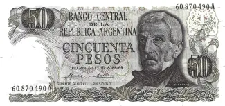 Argentina 50 Pesos, 1975 image