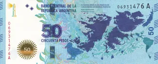 Argentina 50 Pesos, 2015 obverse