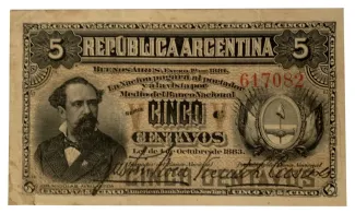 Argentina 5 Centavos, 1884 image