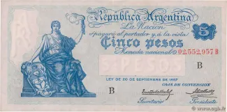Argentina 5 Pesos, 1932 image