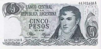 Argentina 5 Pesos, 1973 image