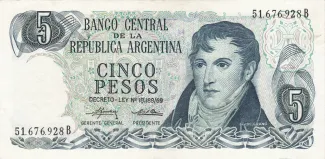 Argentina 5 Pesos, 1974 image