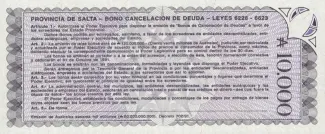 Argentine provinces 10.000 Australes, 1990 reverse