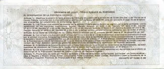 Argentine provinces 1.000 Australes, 1989 reverse