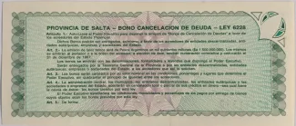Argentine provinces 100 Pesos, 1985 reverse