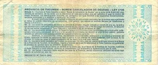 Argentine provinces 10 Australes, 1985-1987 reverse