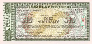 Argentine provinces 10 Australes, 1985 image