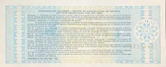 Argentine provinces 10 Australes, 1987 reverse