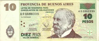 Argentine provinces 10 Pesos, 2002 image