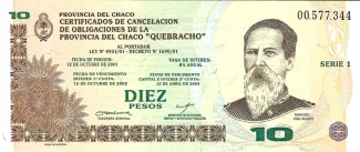 Argentine provinces 10 Pesos, 2002 image