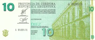 Argentine provinces 10 Pesos, 2002 image
