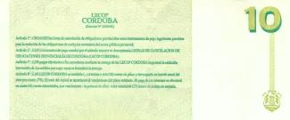 Argentine provinces 10 Pesos, 2001-2002 reverse