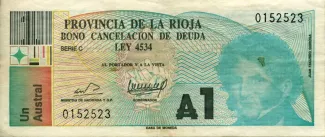 Argentine provinces 1 Austral, 1987 image