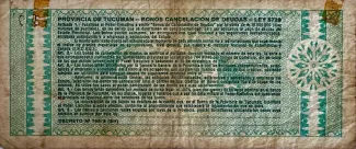 Argentine provinces 1 Austral, 1985-1987 reverse