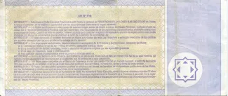 Argentine provinces 1 Peso, 1993 reverse