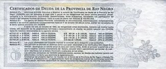 Argentine provinces 1 Peso, 1995-1996 reverse